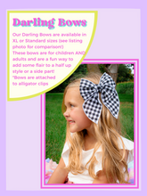 Load image into Gallery viewer, Darling Bow (XL)- Green & Blue Plaid
