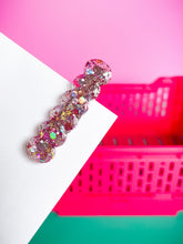 Load image into Gallery viewer, Hair Clips - Pretty in Pink Scallops