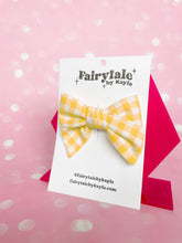 Load image into Gallery viewer, Lily Bow - Yellow Picnic