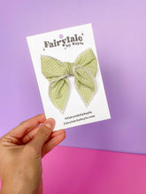 Load image into Gallery viewer, Darling Bow (Standard)- Sage Dot