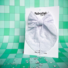 Load image into Gallery viewer, Darling Bow (XL)- White Floral