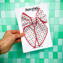 Load image into Gallery viewer, Darling Bow (XL)- Christmas Dot