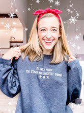 Load image into Gallery viewer, "Oh Holy Night" Embroidered Crew
