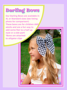 Darling Bow (Standard)- Green & Blue Plaid