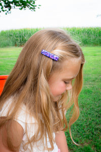 Hair Clips - Fuchsia Colorblock