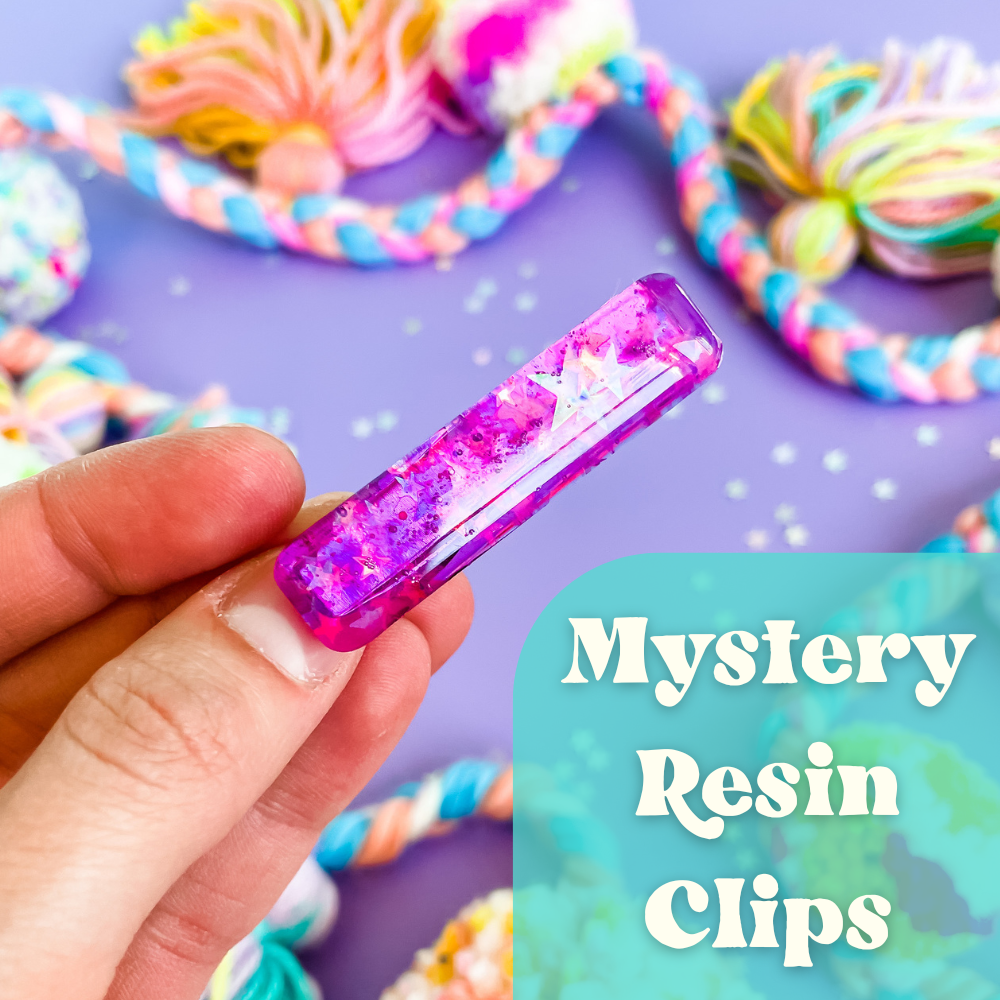 How to Make Resin Glitter Hair Clips