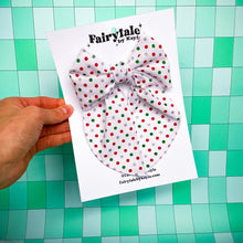 Load image into Gallery viewer, Darling Bow (XL)- Christmas Dot
