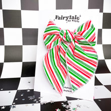 Load image into Gallery viewer, Darling Bow (XL)- Candy Stripes
